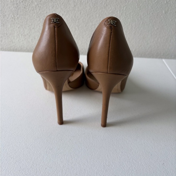 Sam Edelman Hensen Nude 4” Heel Size 9.5 Pointed Toe Leather Career Cocktail - Picture 5 of 12